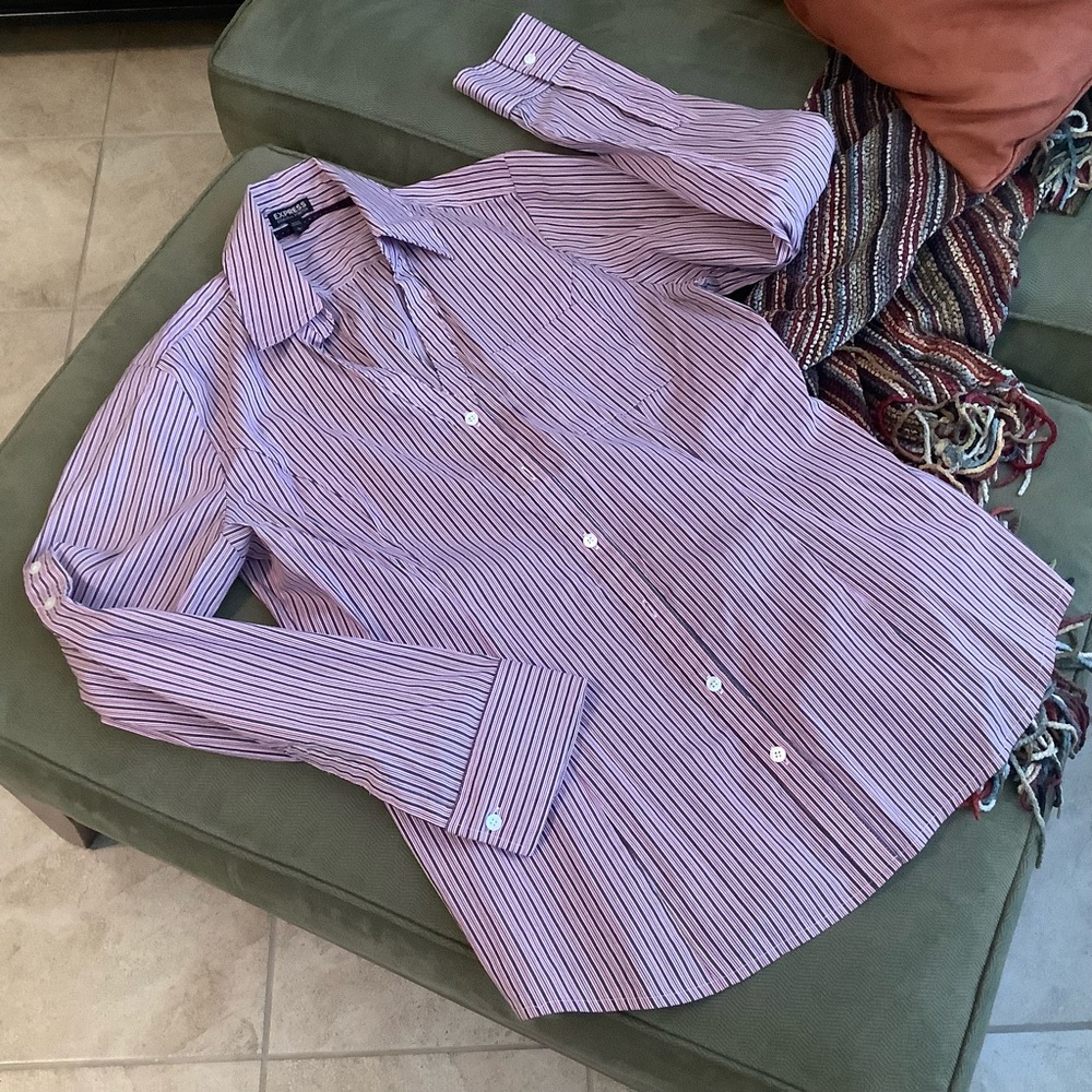 Express Essential Stretch Button Down - image 1